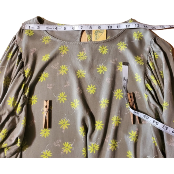 Thereabouts Sea Spray Floral Girls Top - 2XL - Picture 5 of 10